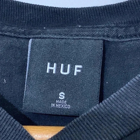 HUF Men’s Small Black Psychedelic Graphic Short Sleeve T-Shirt Multicolor Trippy - Picture 4 of 5